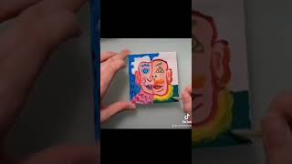 Cubism Art for kids  Face Portrait Time lapse amp Tutorial For Beginners  Pablo Picasso [upl. by Endres]