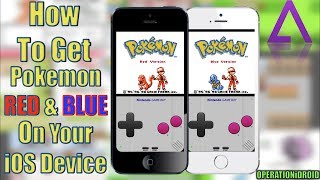 GBA4iOS 20 How To Get Pokemon RedBlue in Color NO COMPUTER NO JAILBREAK [upl. by Atinod]