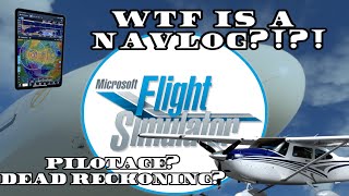 Sim Sunday MSFS  Nav Logs pilotage dead reckoning [upl. by Yortal]