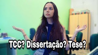 Qual é a diferença entre TCC dissertação e tese [upl. by Dell475]