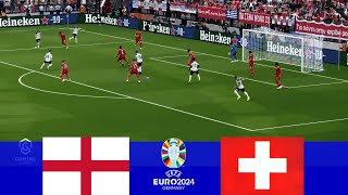 England vs Switzerland  Match Highlights  EURO 2024 Quarter Finals  eFootball PES 2021 [upl. by Shanly]