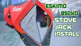 Eskimo 850XD Stove Jack Install amp Test Run [upl. by Airrehs]