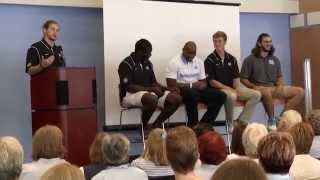 Caleb Pressley Hosts 2014 UNC Football Ladies Clinic [upl. by Pincus]