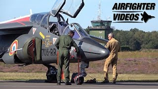 Alpha Jet flight startup amp flight  Armée de lAir  Kleine Brogel AB [upl. by Lombardo]