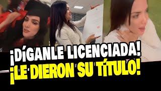 ROSÁNGELA ESPINOZA RECIBE SU TÍTULO DE LICENCIADA EN MARKETING EN LA UNIVERSIDAD [upl. by Manda]