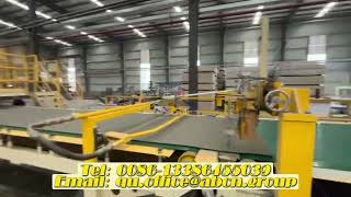 Fiber Cement Sheet Production Line Running Process Fiber Cement Board Production Line Plant [upl. by Ariajaj]