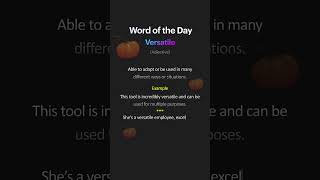 what is the meaning of Versatile  Word of the Day english wordoftheday englishlanguage [upl. by Dorolice]