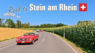 Summer Road Trip to Stein am Rhein 🇨🇭 Driving in Switzerland 4K [upl. by Naehgem]