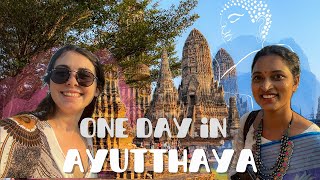 One day in Ayutthaya with Bangkok Pilla Sravani  Thailand [upl. by Ahsias679]