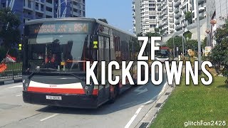 SMRT Retired ZF Kickdowns  TIB1120M on Service 854  Mercedes Benz O405G Hispano Habit [upl. by Aveer263]