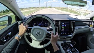 2024 Volvo S60 T8 Recharge Plus  POV Driving Impressions [upl. by Scheers]