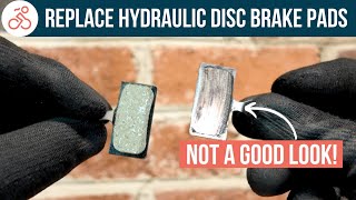 How to Change Hydraulic Disc Brake Pads Bike Maintenance Monday [upl. by Bishop]