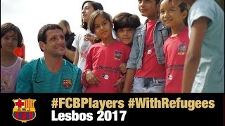 FCBPlayers WithRefugees [upl. by Huber]