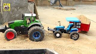 Sonalika New Tractor and B Tractor with Trolley Part3homemade tractor tractormodelremotecontrol [upl. by Ellirehs]