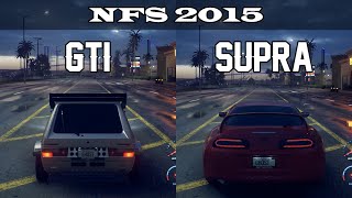 Volkswagen Golf GTI vs Toyota Supra SZR  NFS 2015 Drag Race [upl. by Eceinej]