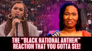 Black Woman Gives Shocking Reaction To Black National Anthem at Super Bowl LVIII [upl. by Trembly]