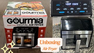 Gourmia 8QT Digital Air Fryer Unboxing [upl. by Rennie296]