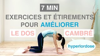 EXERCICES amp ÉTIREMENTS POUR LE DOS CAMBRÉHyperlordoseEXERCISES amp STRETCHES FOR HYPERLORDOSIS [upl. by Esmaria]