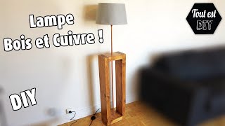 Fabrication dune lampe en bois et cuivre [upl. by Annal]