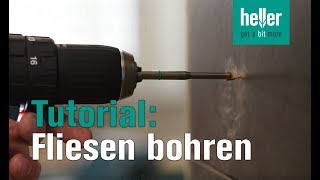 Tutorial Wie man professionell in Fliesen bohrt HellerTV CeraExpert ProXtreme Fliesenbohrer [upl. by Clareta]