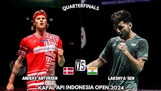 Anders ANTONSEN vs Lakshya SEN  Indonesia Open 2024 Badminton [upl. by Ohl]