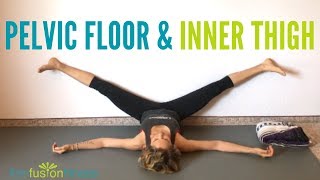 Pelvic Floor Release and Inner Thigh Stretch  Yoga for Pelvic Health [upl. by Nedloh437]