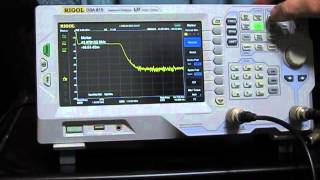 Rigol DSA815 Spectrum Analyzer Test of a BampW HF LP Filter  Part 1 [upl. by Ahsykal]