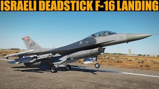 2009 Israeli F16 Forced Deadstick Landing  DCS WORLD Reenactment [upl. by Petronille]