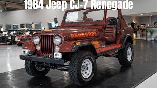 1984 Jeep CJ7 Renegade walkaround and driving in 4K Available here at burnyzz [upl. by Jami]