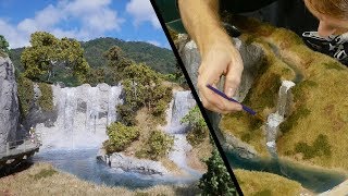 Building the ULTIMATE Waterfall Realistic Scenery Vol11 [upl. by Nomrac]