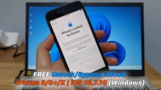 FREE UnlockBypass iCloud iPhone 88X  iOS 16710 Windows [upl. by Maltz73]