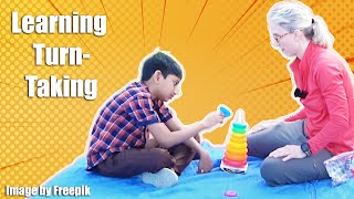 Learning TurnTaking with Fine Motor Activities Pediatric Physical Therapy with a Child with Autism [upl. by Dugald]