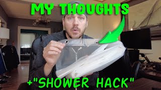 AmazerBath Plastic Shower Curtain Review  PLUS my quotShower Hackquot which will change your showers [upl. by Indihar]