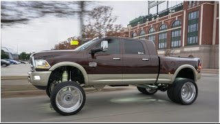 Duallys on big wheels 2016 RAM Longhorn Dually on 26quot American Forces amp 10 inch lift [upl. by Erna]