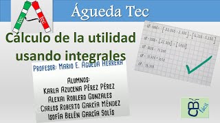 Cálculo de la utilidad mediante integrales [upl. by Modeste986]