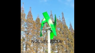 nouvel essai éolienne verte verticale [upl. by Boykins]