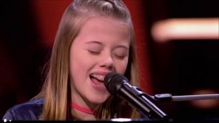 Jasmijn zingt in halve finale Voice Kids 2020 in het frans Je Vole Ik vlieg  commentaar Marco [upl. by Amikat]