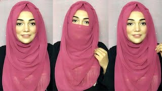 Hijab Tutorial without inner cap with chiffon hijab Summer comfy hijab style Mutahhara♥️ [upl. by Rothmuller]