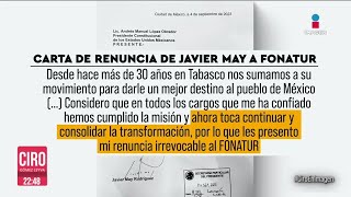 Javier May renunció a Fonatur para buscar candidatura al gobierno de Tabasco  Ciro Gómez Leyva [upl. by Adnarom669]