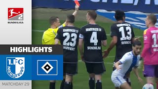 HSV Come Back With 10 Men  1 FC Magdeburg  Hamburger SV 22  Highlights  MD 29  Bundesliga 2 [upl. by Nivets]