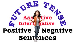 SIMPLE FUTURE ASSERTIVE amp Interrogative  Positive and Negative sentences [upl. by Morty]