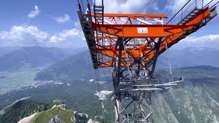 Fahrt Tiroler Seilbahn von der Zugspitze zum Zugspitz Resort [upl. by Alarise]