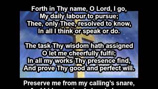 quotForth in Thy Name O Lord I Goquot [upl. by Cowey]