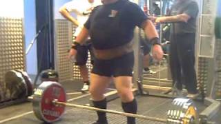 Les Pilling gets a 2605kg BritishEuropean Record Deadlift at the BDFPA British 2010 [upl. by Nilrak982]