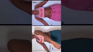 Lilly Sabri tiny waist workout result weightloss fitness absworkout fitnessshorts coreworkout [upl. by Ahsinauq]