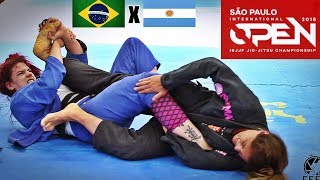 JiuJitsu  FINAL  Brasil x Argentina  SÃO PAULO OPEN  Claudia do Val x Natali Amaru  ADULTO [upl. by Ahtaga398]