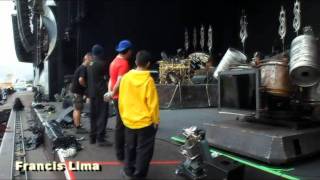 Backstage Slipknot e Metallica rock in rio [upl. by Nnairak479]