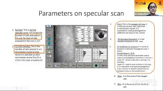 AIOC2021  IC488  Topic  Dr Shana Sood  Specular Microscopy Interpretation and Diagnostic Value [upl. by Paola805]