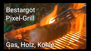 Bestargot  PixelGrill  Camping Gasgrill Camping Holzgrill  Edelstahl bestargot gasgrill [upl. by Kcirevam469]