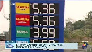 Preço da gasolina em Santo Amaro da Imperatriz continua abaixo da média regional [upl. by Cuttie381]